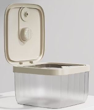 Bekas penyimpanan tepung plastik